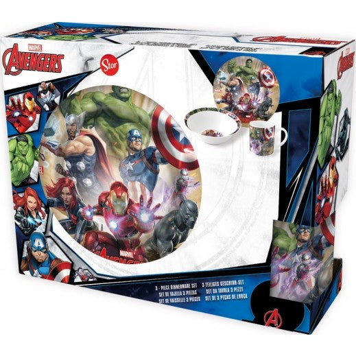3pcs Avengers Dinnerware Set