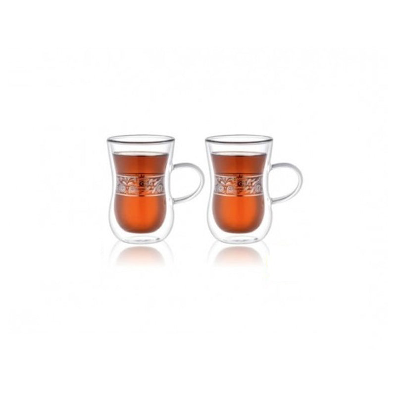 Mooloom 2Pcs Bsg Dw Tea Cup Set 100Ml-Clear