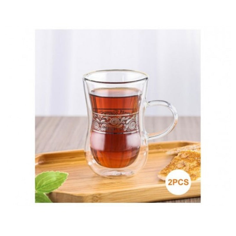 Mooloom 2Pcs Bsg Tea Cup Set 100Ml-Clear