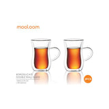 Mooloom 2 Pieces Bsg Dw Tea Cup Set 150 Ml-Clear