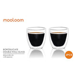 Mooloom 2Pcs Tumbler 80Ml-Clear