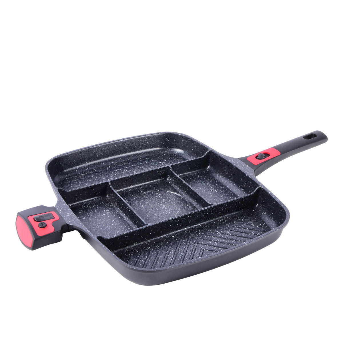 Die-Cast 5 in 1 Fry Pan with Detachable handle
