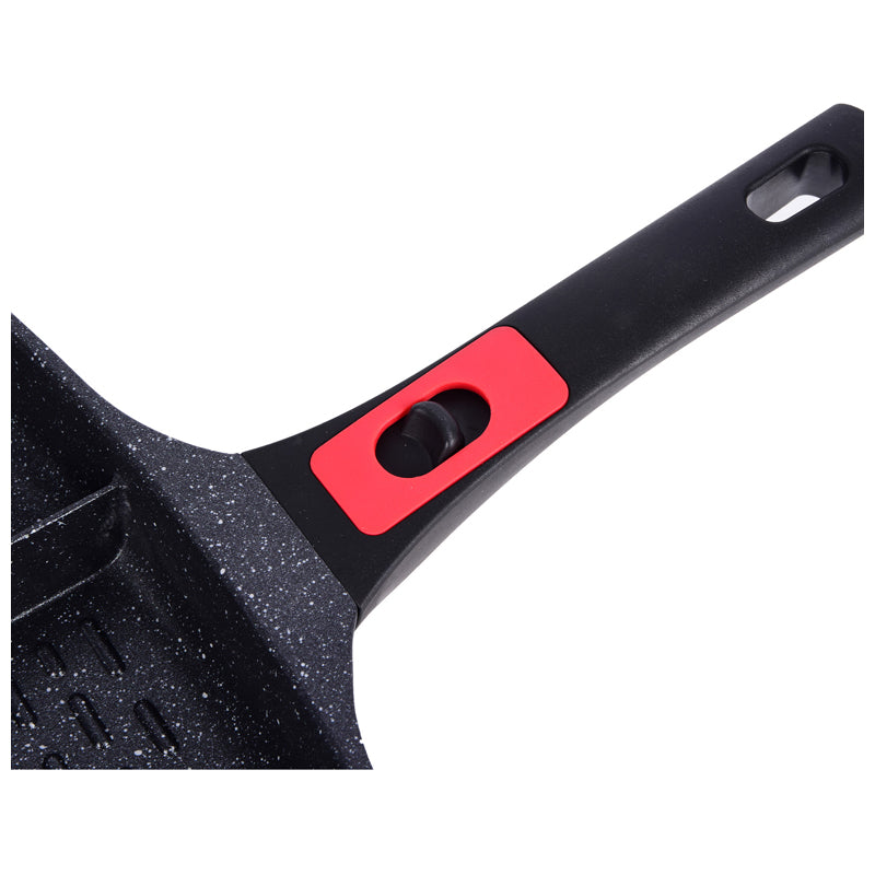 Bh Die-Cast 4In1 Fry Pan With Handle & Lid 32X32X4.4Cm -Black