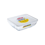 Pyrex Rectangular Dish With Lid 25X20 Cm - Clear