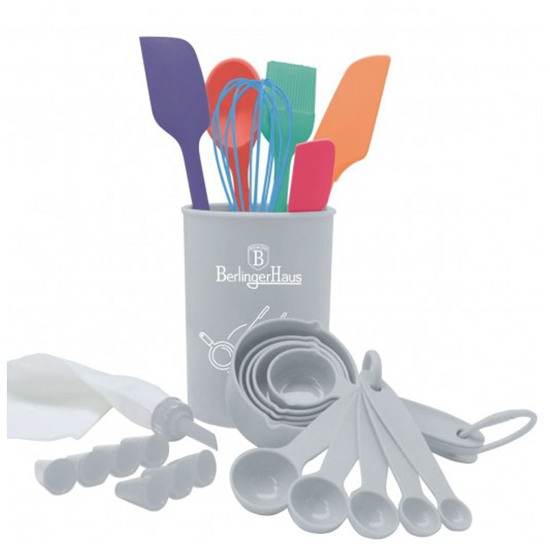 Berlinger Haus Silicone Baking Tools 18Pcs Set - Grey