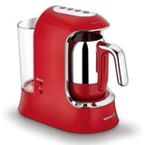 Coffee Maker Stainless Steel 4 Cups - Red