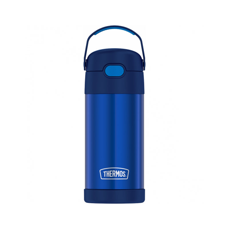 Thermos Stainless Steel Vacuum Insulated Hydration Bottle With Straw 355Ml - Blue