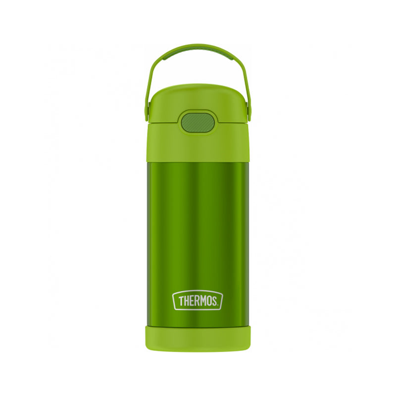 Thermos Stainless Steel Vacuum Insulated Hydration Bottle With Straw 355Ml - Green