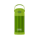 Thermos Stainless Steel Vacuum Insulated Hydration Bottle With Straw 355Ml - Green