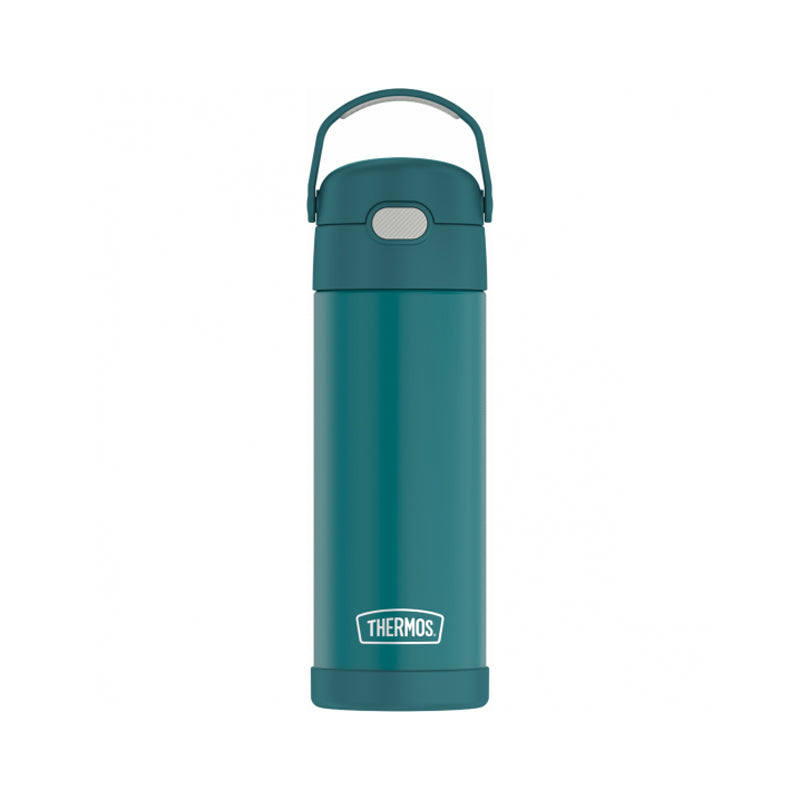 Thermos Vacuum Insulated Hydration Stainless Steel Bottle With Spout 470 Ml-Green
