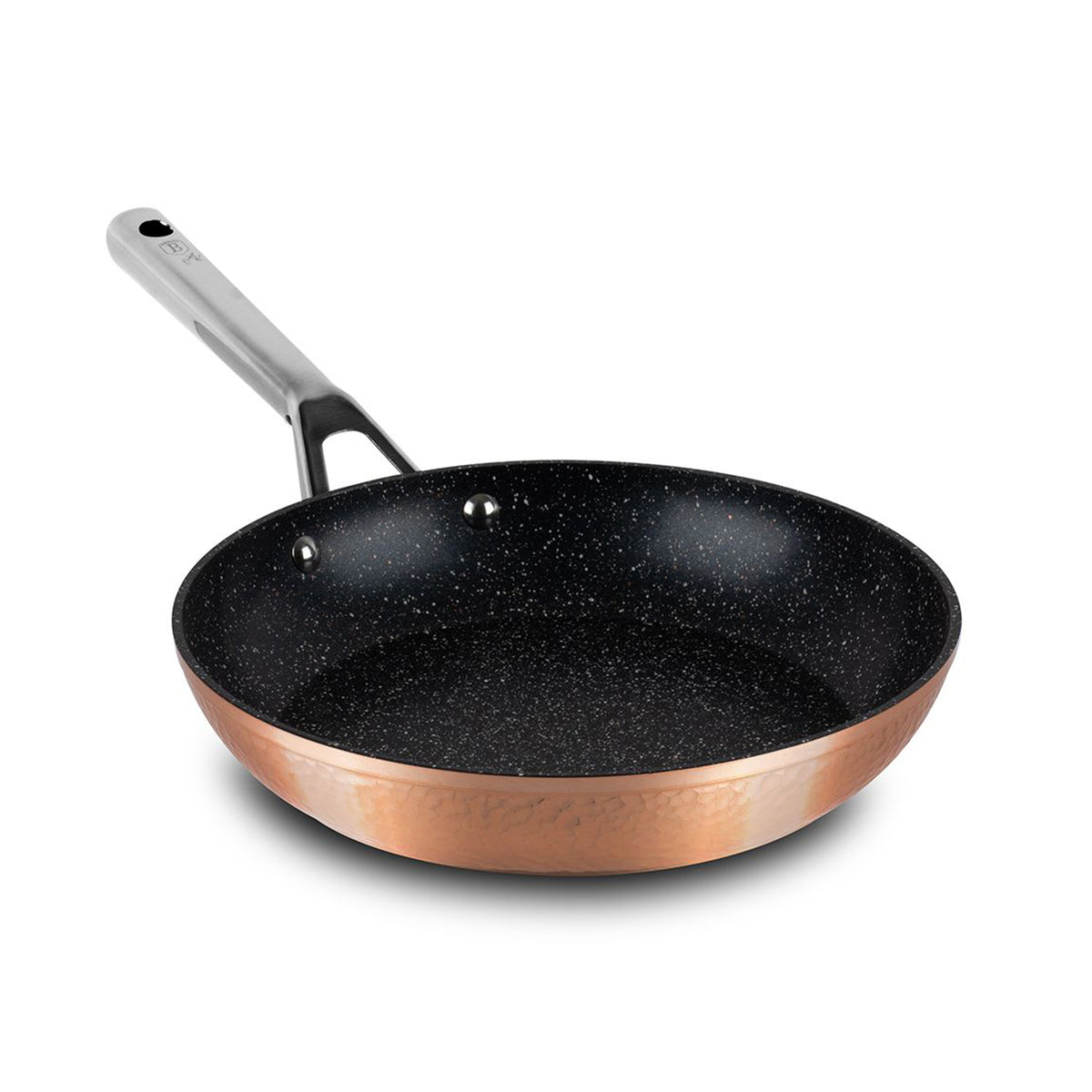 Hammered frypan with handle - Brown 30cm
