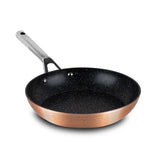 Hammered frypan with handle - Brown 30cm