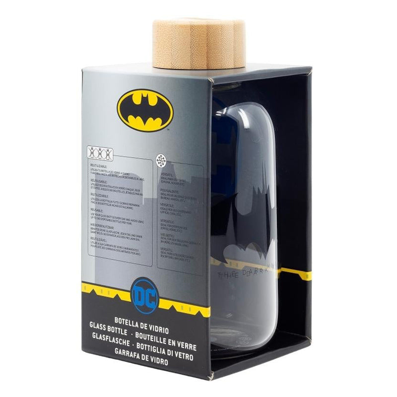 Stor Batman Glass Drink Bottle 620 Ml-Clear