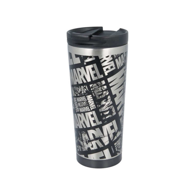 Marvel Stor Insulated S/Steel Tumbler 425 Ml-Silver & Black