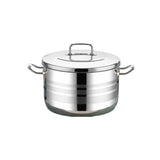 Saflon Premium Stainless Steel Pot – 28 Cm - Silver