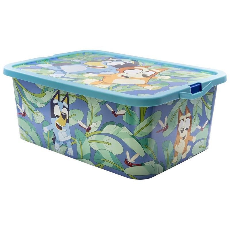 Stor Bluey Click Storage Box 13 Ltr-Blue