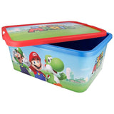 Stor Super Mario Click Storage Box 13 Ltr- Multicolour