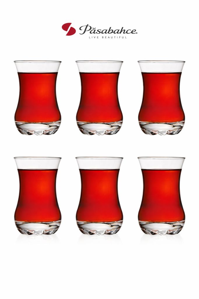 Pasabahce Tea Glass Sylvana 6 Pcs Set 110 Ml-Clear