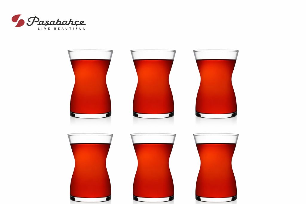 Pasabahce Tea Glass Irmak 6 Pcs Set 125 Ml-Clear