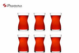 Pasabahce Tea Glass Irmak 6 Pcs Set 125 Ml-Clear