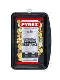 Pyrex Rectangular Tray 38 Cm (38 X 24 X 4 Cm) 3.5 Liters-Black
