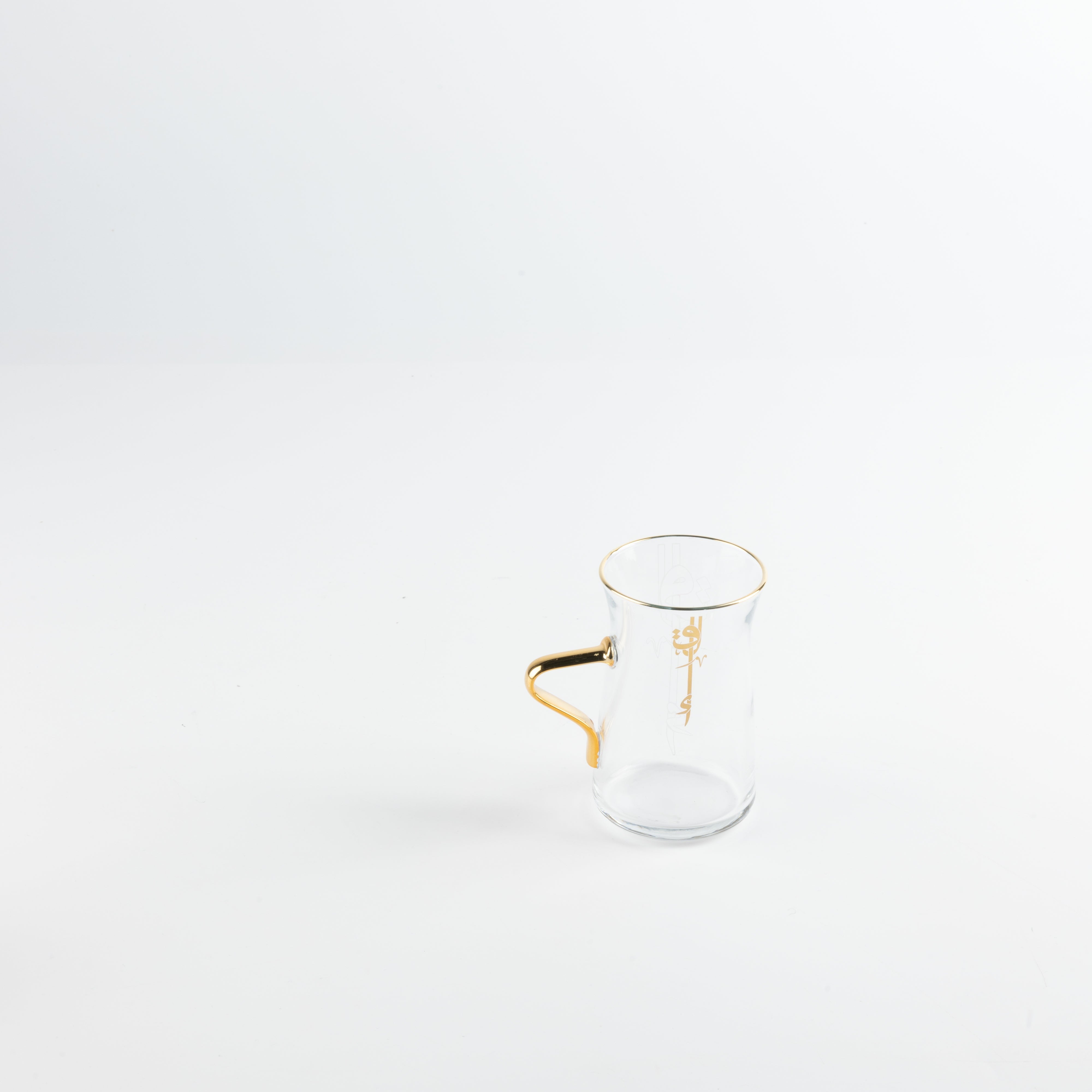 Tea And Arabic Coffee Set 19 Pcs - Pearl White + Gold