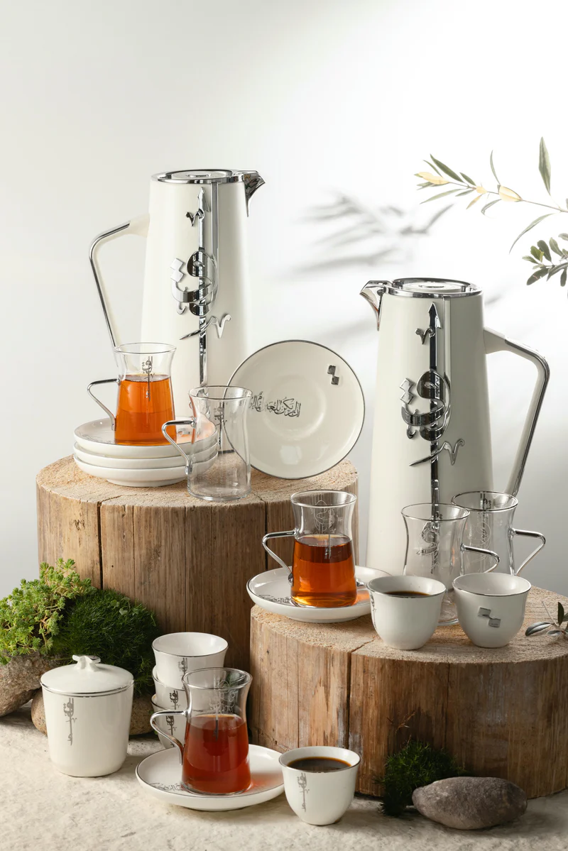 Luxury Full Hospitality Set Pearl White + Silver