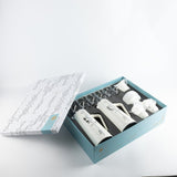 Luxury Full Hospitality Set 21 pcs - Pearl White + Silver