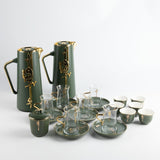 Luxury Full Hospitality Set 21 pcs- Olive + Gold