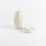 Small Electronic Candle 11.2x16.5 cm - Beige + Gold