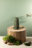 Small Electronic Candle - Olive + Gold