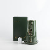 Large Electronic Candle - Olive + Gold