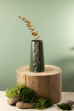 Flower Vase - S - Olive + Gold