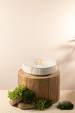 Large Date Bowl - Beige + Gold