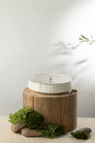 Large Date Bowl - Pearl White + Silver