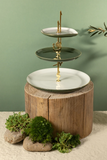 3 Layer Stand - Olive + Gold