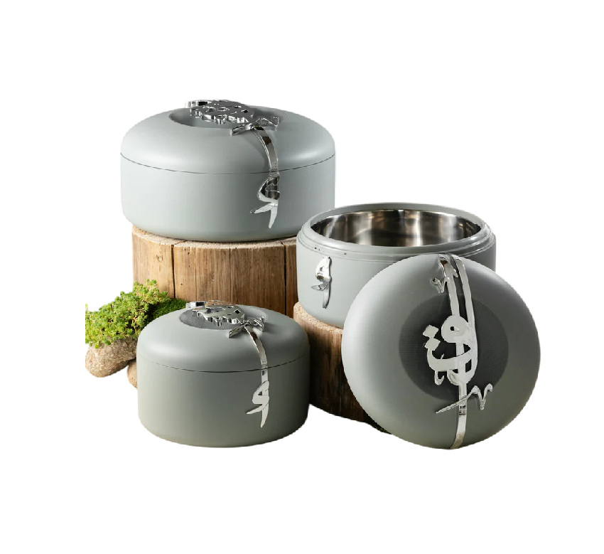 Food Warmer Set 2+3+4 liter- Grey + Silver