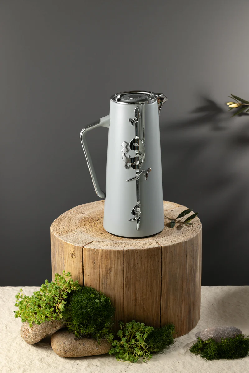 One Vacuum Flask For Tea And Coffee - Grey + Silver
