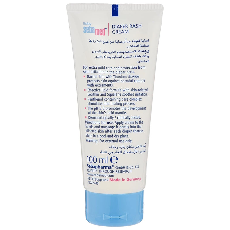 Sebamed Baby Diaper Rash Cream 100Ml-White