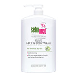 Sebamed Olive Liquid Face & Body Wash 200Ml-Transparent