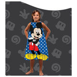 Mickey bath Wearable towel