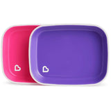 Kids plates set 2 Pcs, Pink & Purple