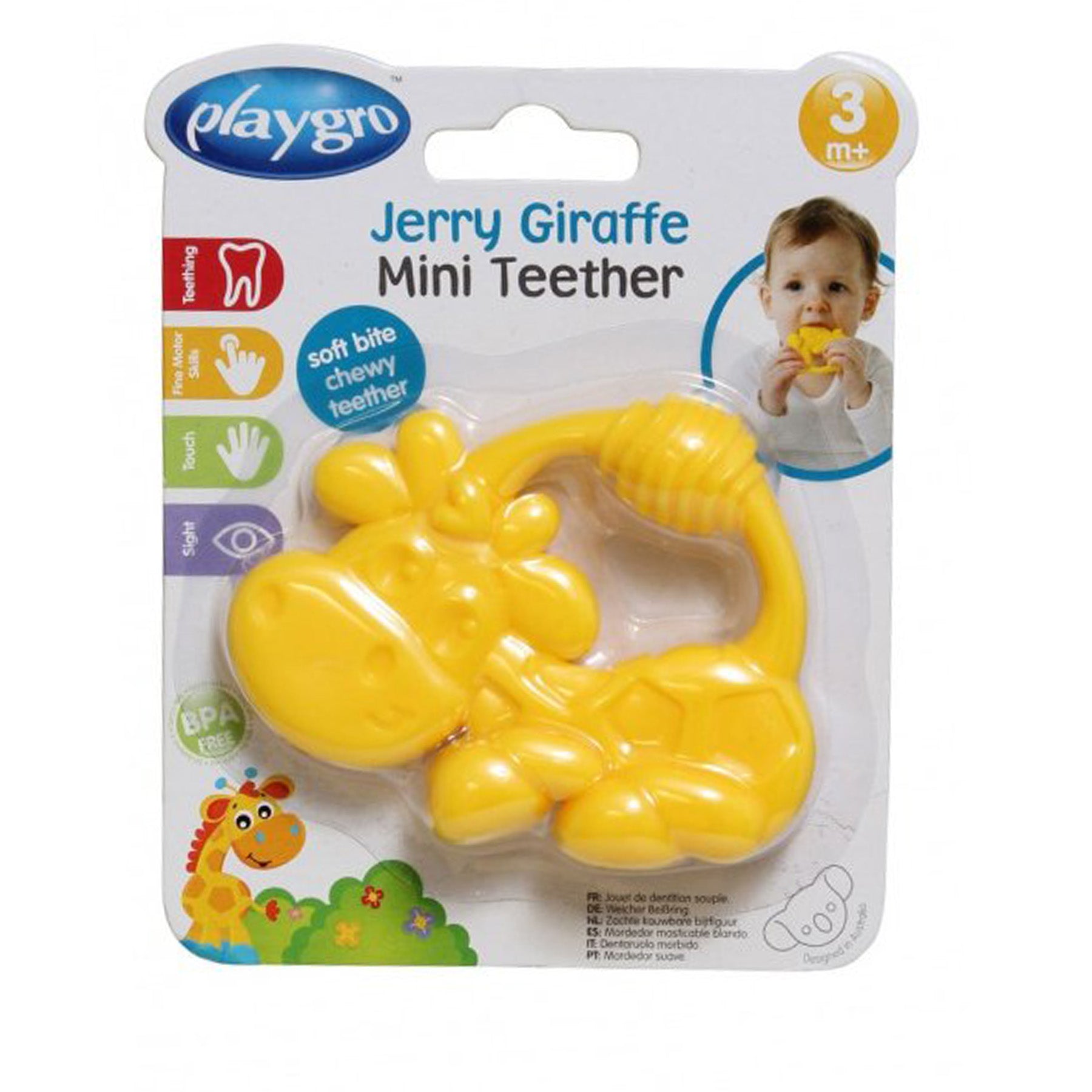 Mini Teether, Yellow