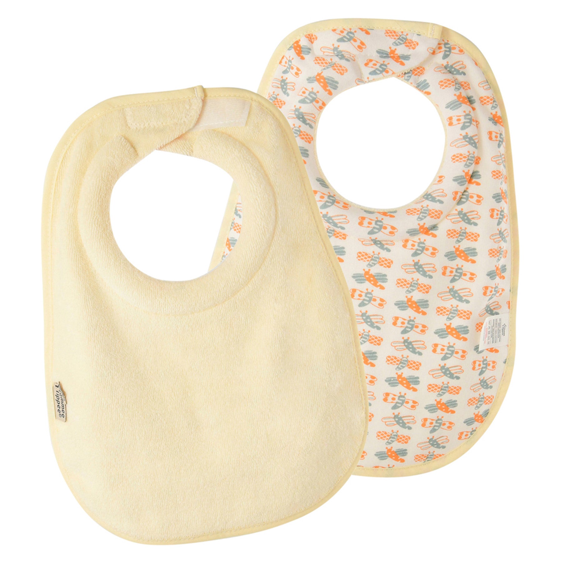 Milk feeding bib, Yellow