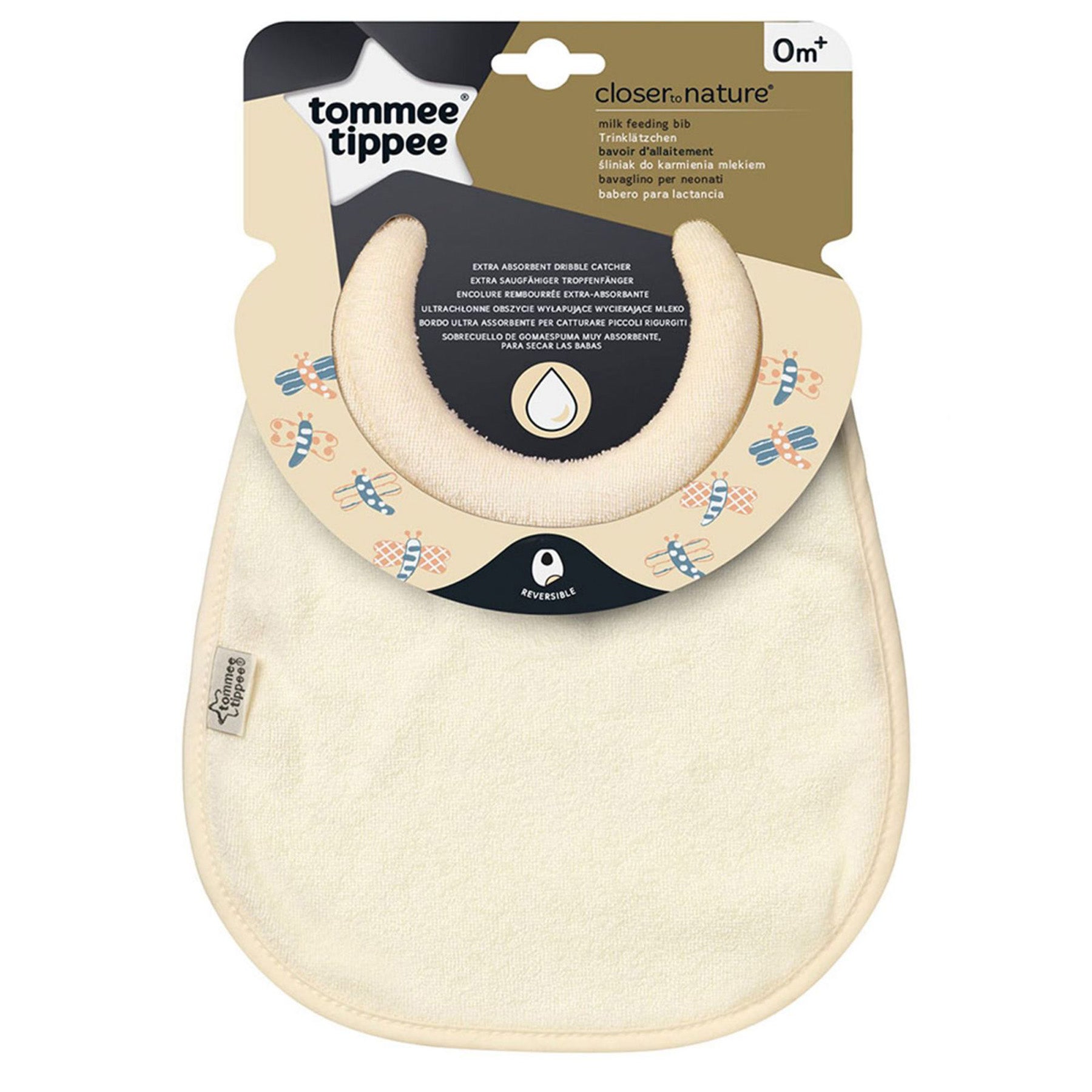 Milk feeding bib, Yellow