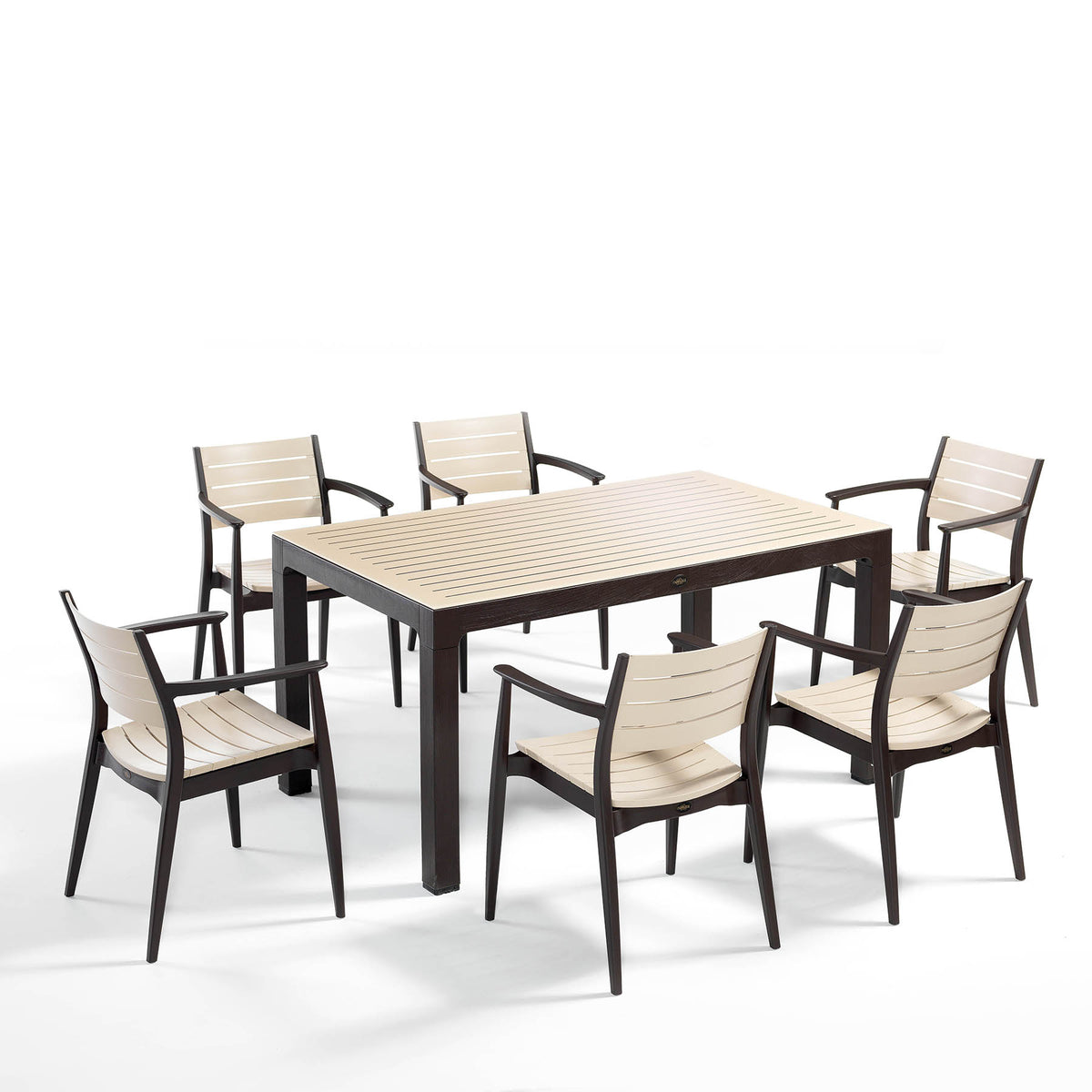 طقم خارجي 7 قطع Seginus - بيج وبني