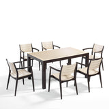 طقم خارجي 7 قطع Seginus - بيج وبني