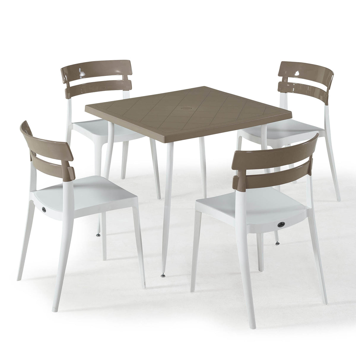 5pcs Bermo outdoor set - White and Beige
