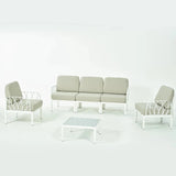 4pcs Garda Outdoor set - White and Beige