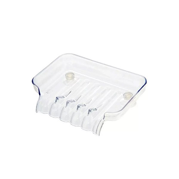 Kitchen Soap Dish with suction cups - Transparent